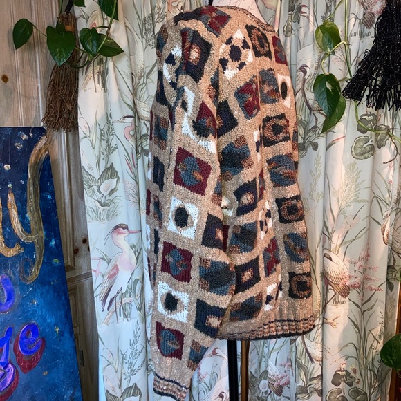 Vintage Claiborne 80s 90s Cotton Wool Knit Unisex Sweater - Picture 3 of 8